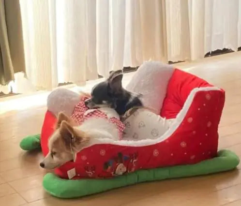 Holiday Sleigh Snuggle Bed