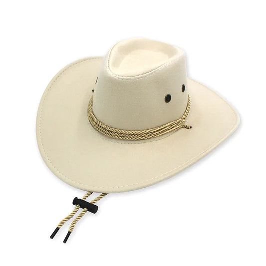 Rustic Faux Felt Cowboy Hat