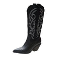 Chic Western Embroidered Boots