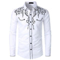 Men's Western Embroidered Casual Shirt