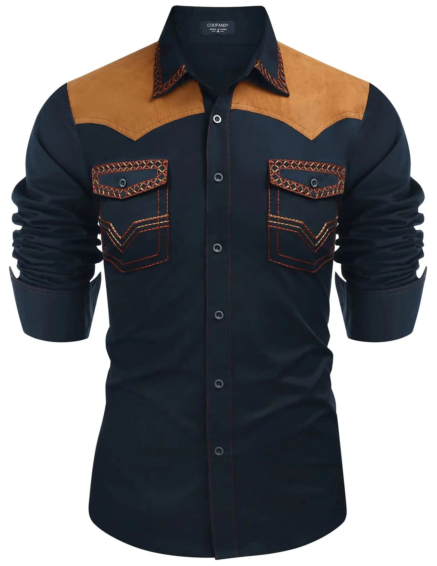 Modern Western Men's Denim Shirt