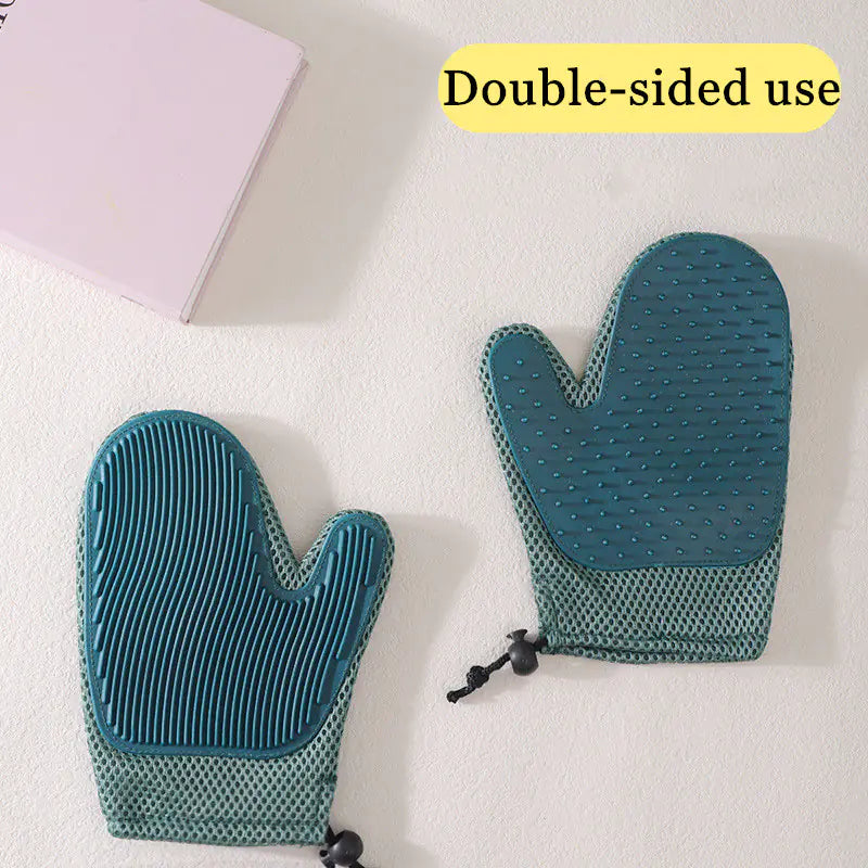 Silky Pet Grooming Gloves