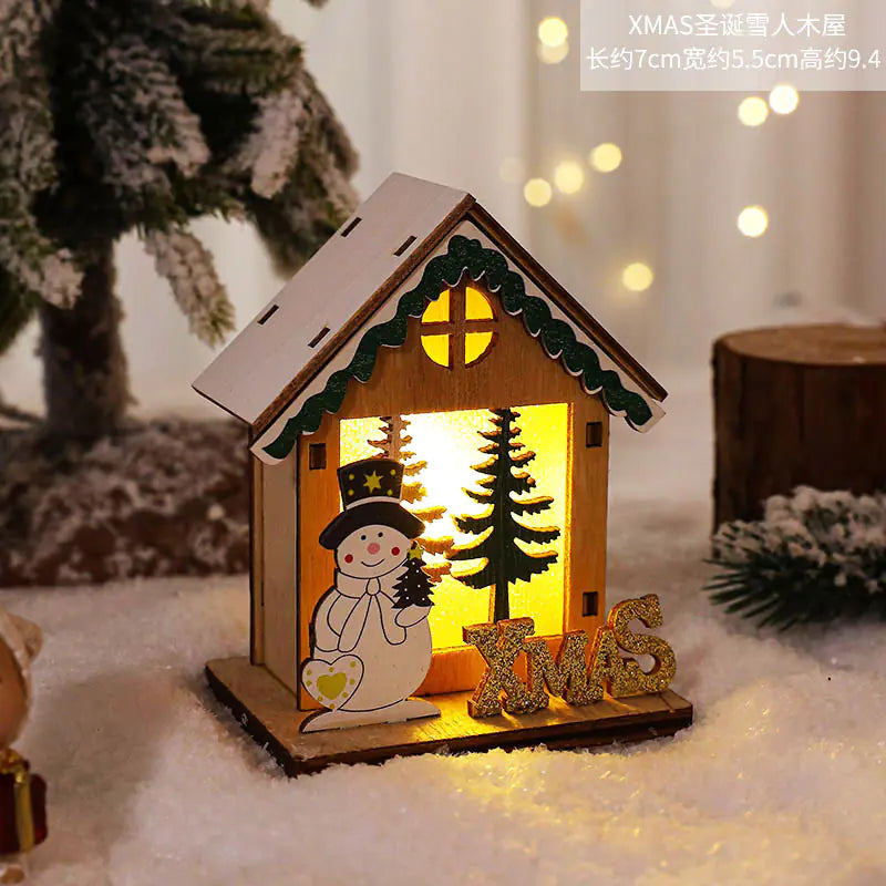 Scandinavian Glow Wooden Christmas Village