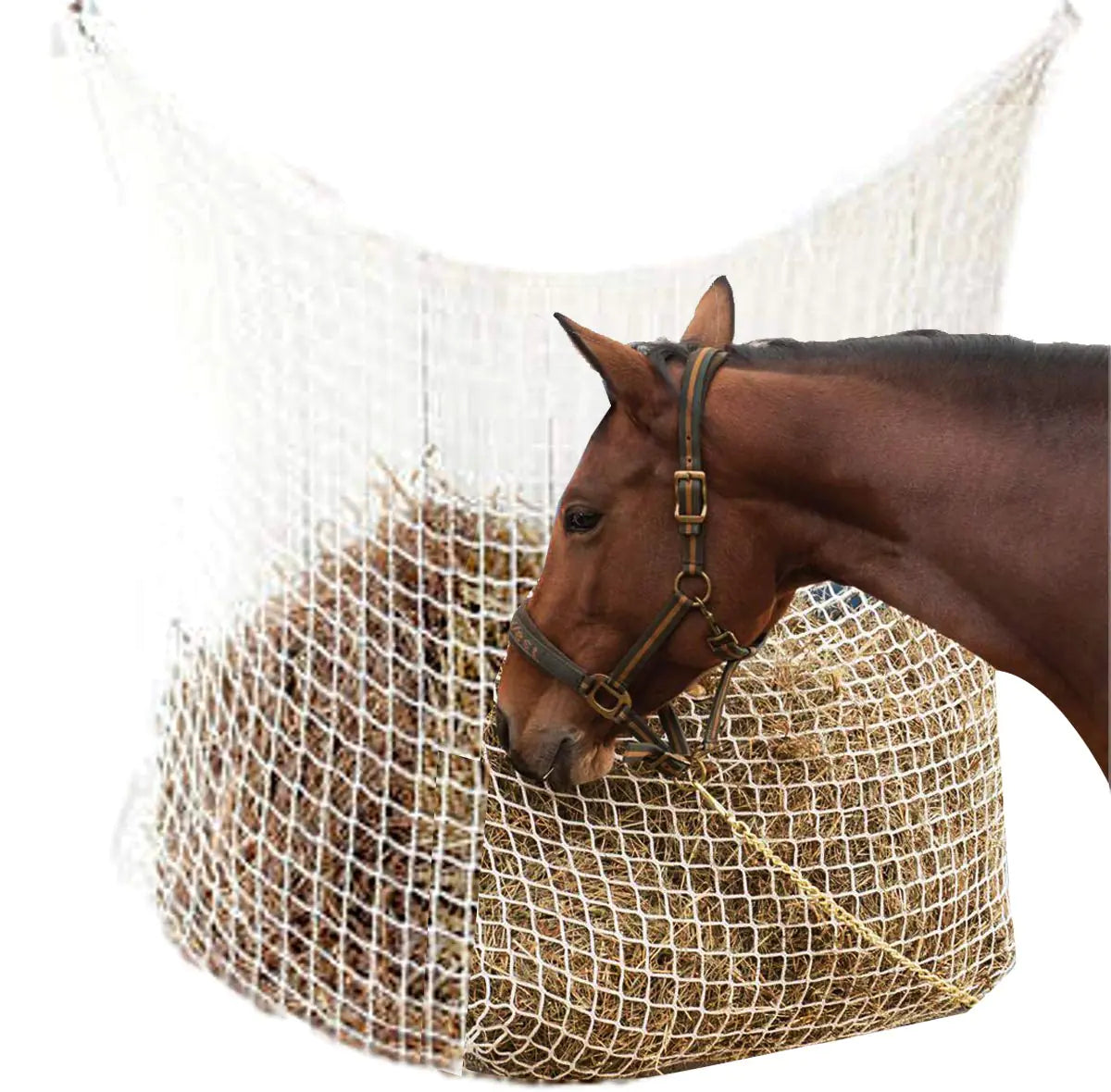 NRTFE Hay Net Slow Feed Bag for Horse Feeder Full Day Feeding (35"x31")