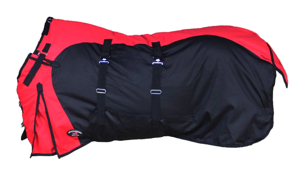 CHALLENGER 64" 1200D Horse Turnout Waterproof Heavy Weight Winter Blanket 5B100RD