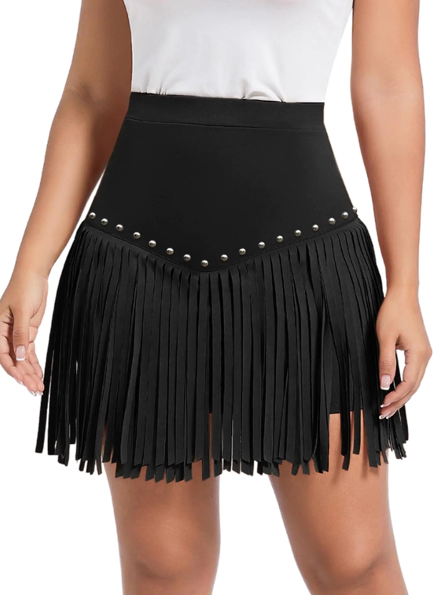 Chic Western Fringe Skirt - Rodeo & Dance Festival Wear