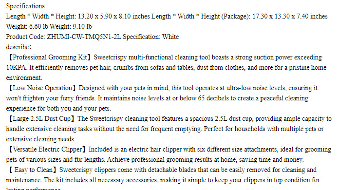 Pet Hair Trimmer