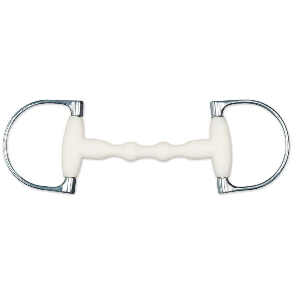 Happy Mouth King Dee Shaped Mullen Mouth Horse Bits 5 Silver