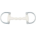 Happy Mouth King Dee Shaped Mullen Mouth Horse Bits 5 Silver