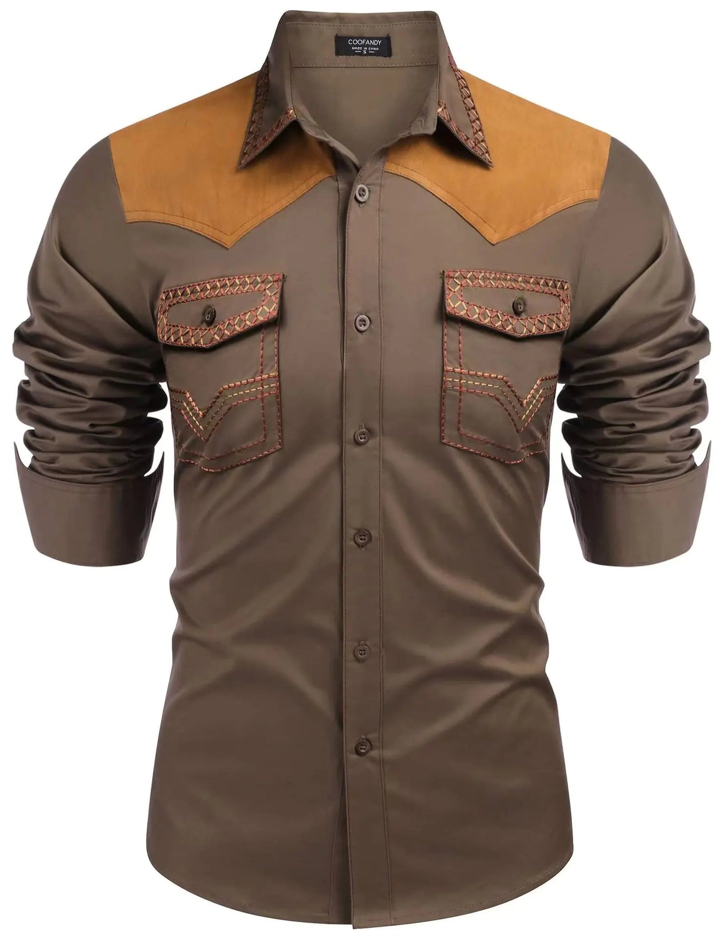 Modern Western Men's Denim Shirt