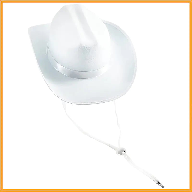 Cowboy Hat Ribbon Accent Clip