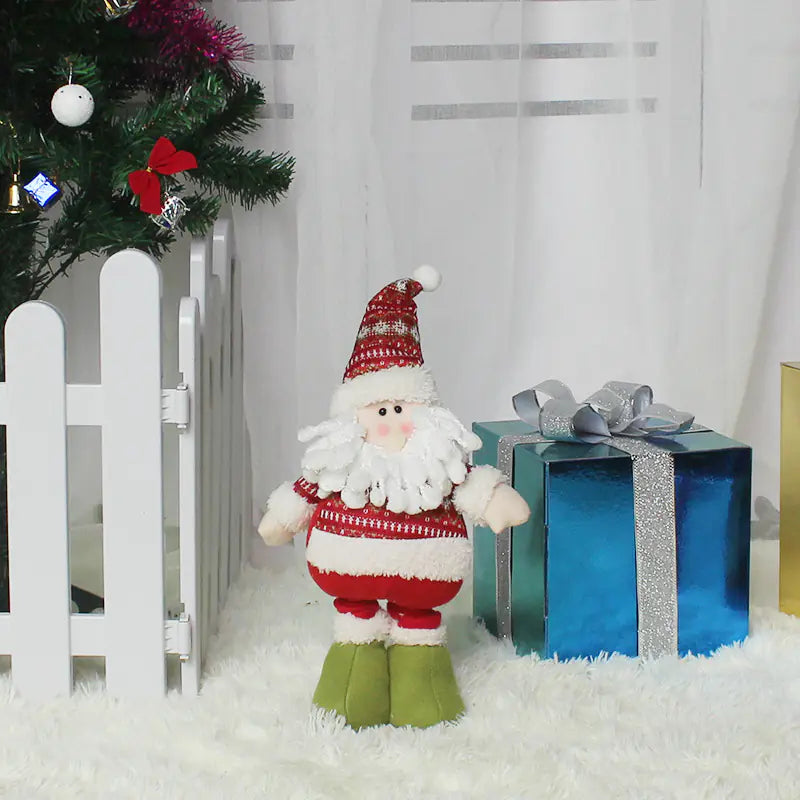 Festive Flex Santa Figurine - Holiday Cheer Decor