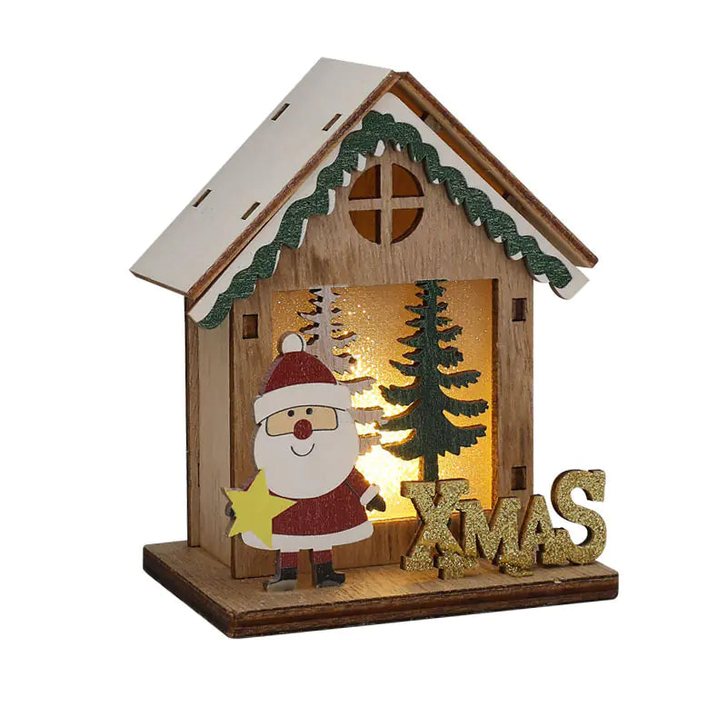 Scandinavian Glow Wooden Christmas Village