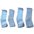 Gallopoff Horse Fly Boots Set of 4 Breathable Comfy Mesh Fly Boots for Horses Non-slip Horse Fly Leggings No More Stomping & Horsefly Nuisance Lightblue Pony