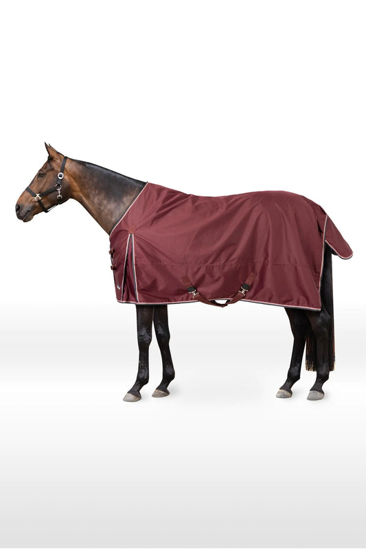 HORZE Glasgow Light Weight Waterproof Turnout Horse Sheet (No Fill) - Burgundy - 72 in