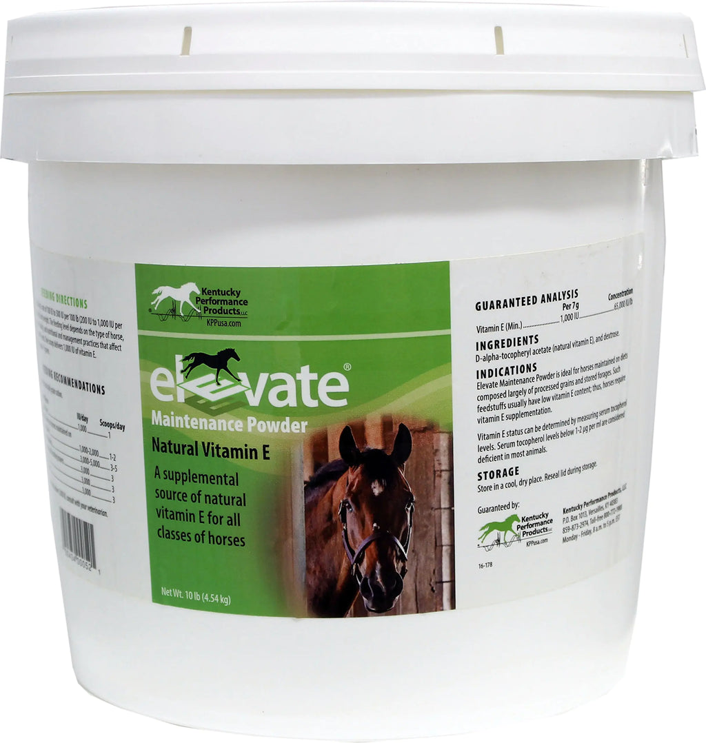 Kentucky Performance Products Elevate Maintenance Powder 10 Pounds Vitamin E Horse Supplement