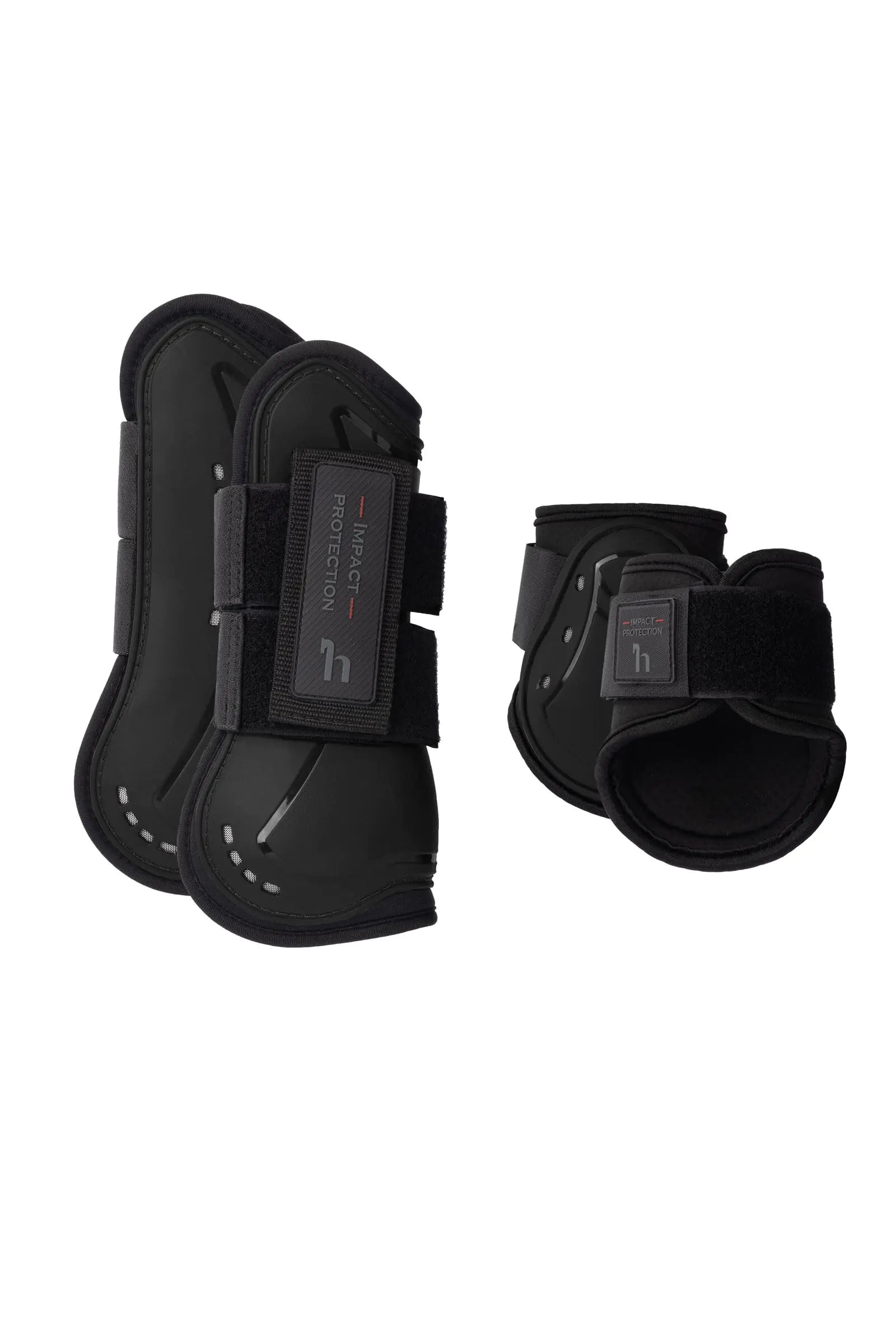 HORZE Armour Airflow Tendon & Fetlock Boot Set - Black - Horse
