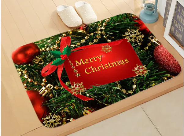 Holiday Scene Absorbent Mat