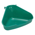 JOROBURO Rabbit Litter Box Fanshaped Rabbit Corner Toilet Box Potty Trainer Small Animal Litter Box Bunny Corner Toilet for Guinea Pigs Chinchilla Ferret Galesaur(Small Size)