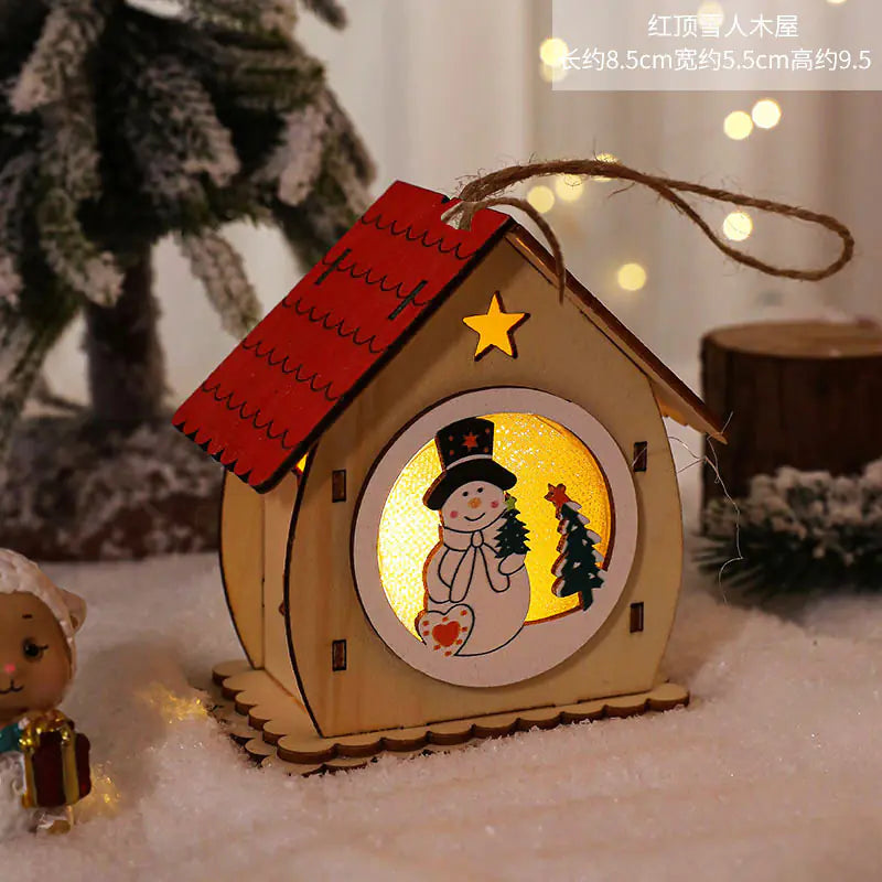 Scandinavian Glow Wooden Christmas Village