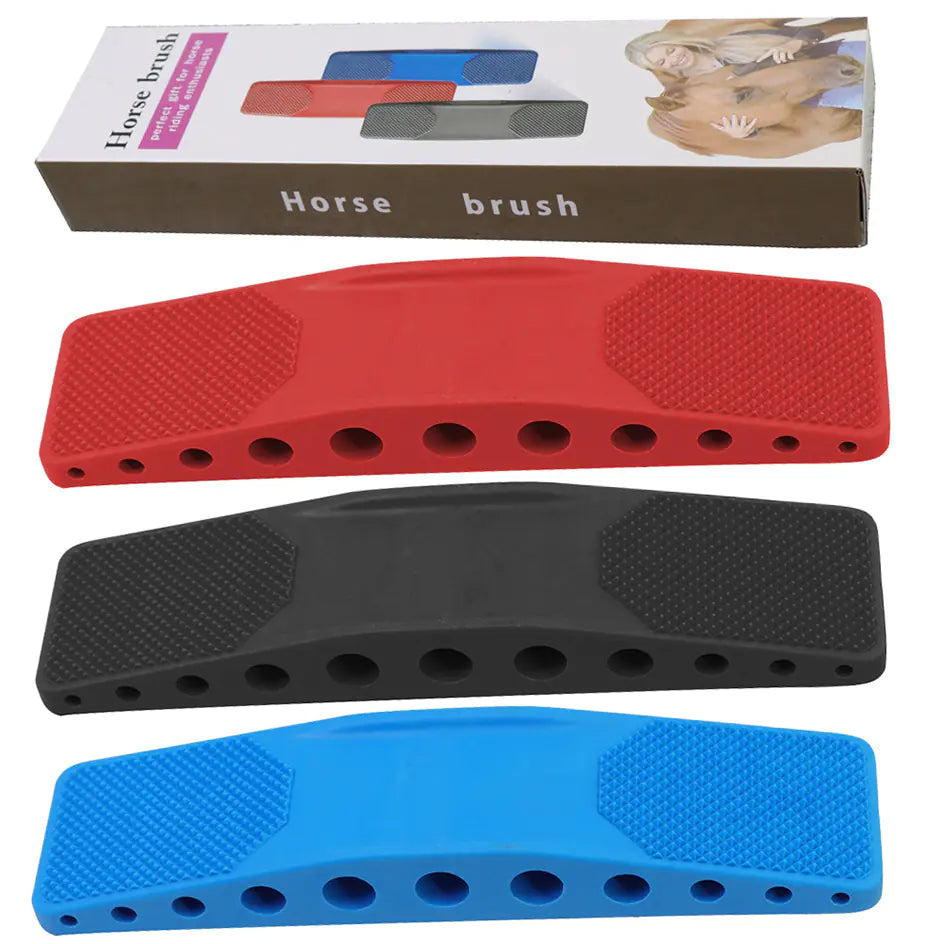 Six-in-One Horse Brush for Grooming and Shedding