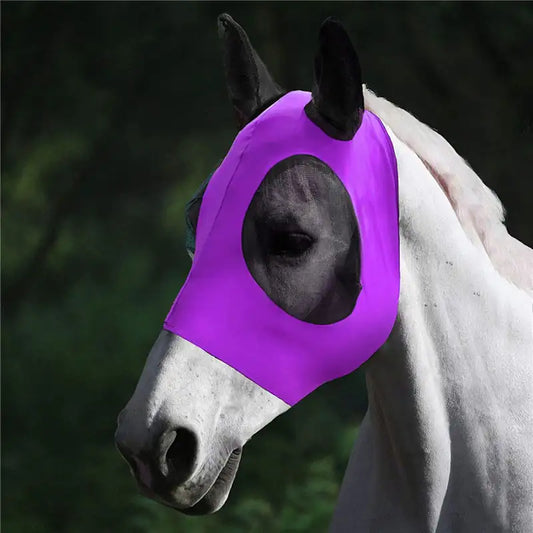 Comfort Fit Lycra Horse Fly Mask with UV Protection