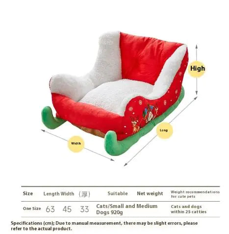 Holiday Sleigh Snuggle Bed