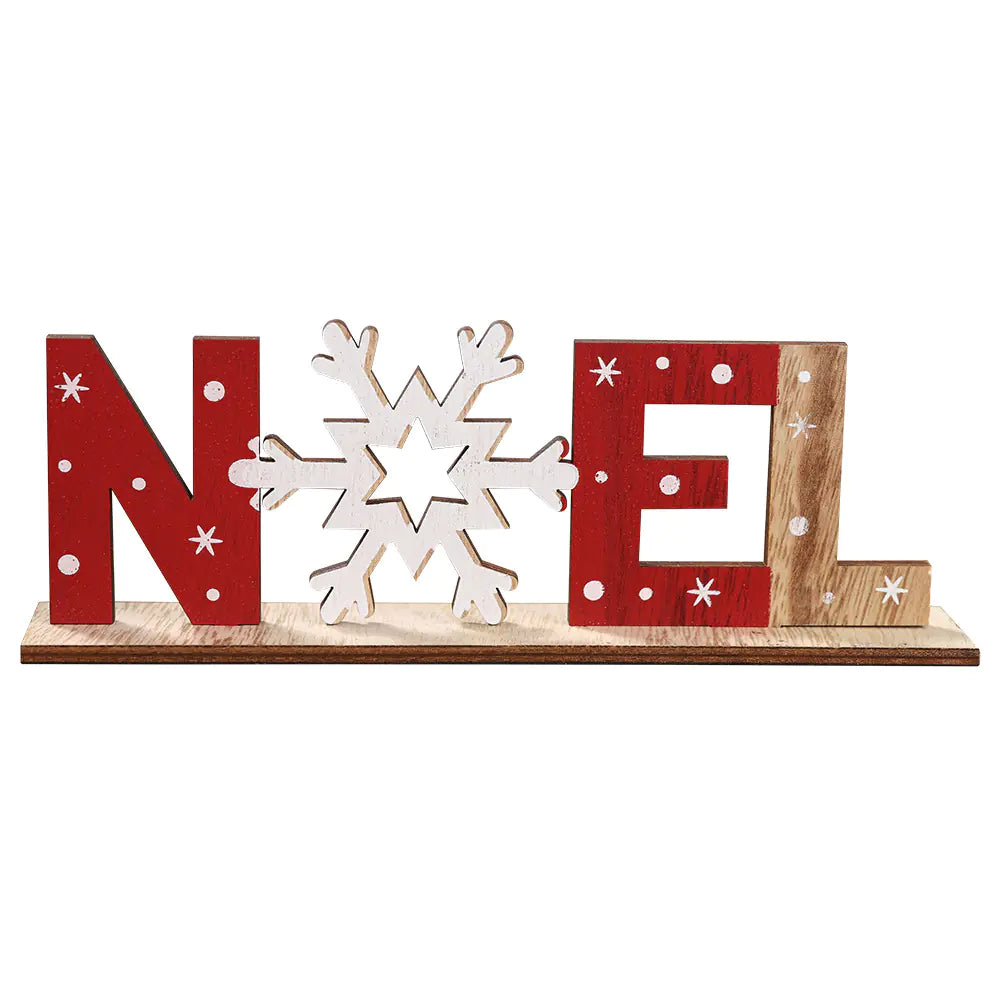 Festive Wooden Letter Decor