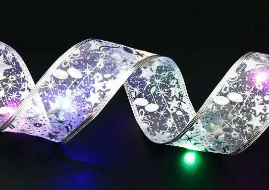 Festive Fairy Light Bow