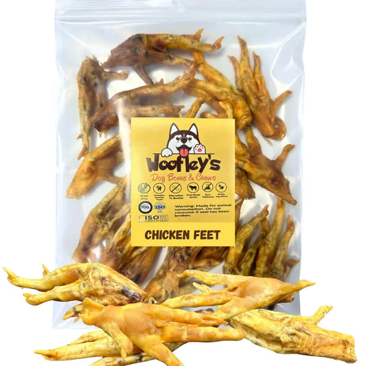 Woofleys Chicken Feet (30 Count) - Made in USA- Chicken Feet Dog Treats - Natural Dog Chews and Treats
