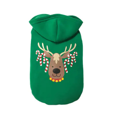 Festive Dog Hoodie - Cozy Christmas Wear