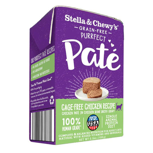Stella & Chewys Purrfect Pate Cage-Free Chicken Recipe Wet Cat Food
