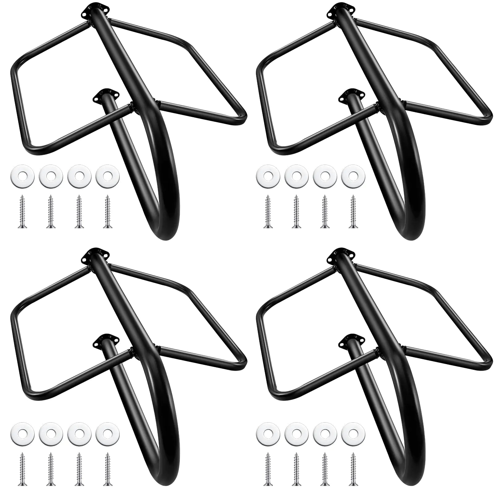 Paterr 4 Pcs Saddle Rack Wall Mount 27.3 x 16.3 x 12.5 Inches Portable Saddle Rack Stand Detachable Saddle Pad Rack Horse Tack Storage for Western Horse Trailer Stall Supplies Accessories