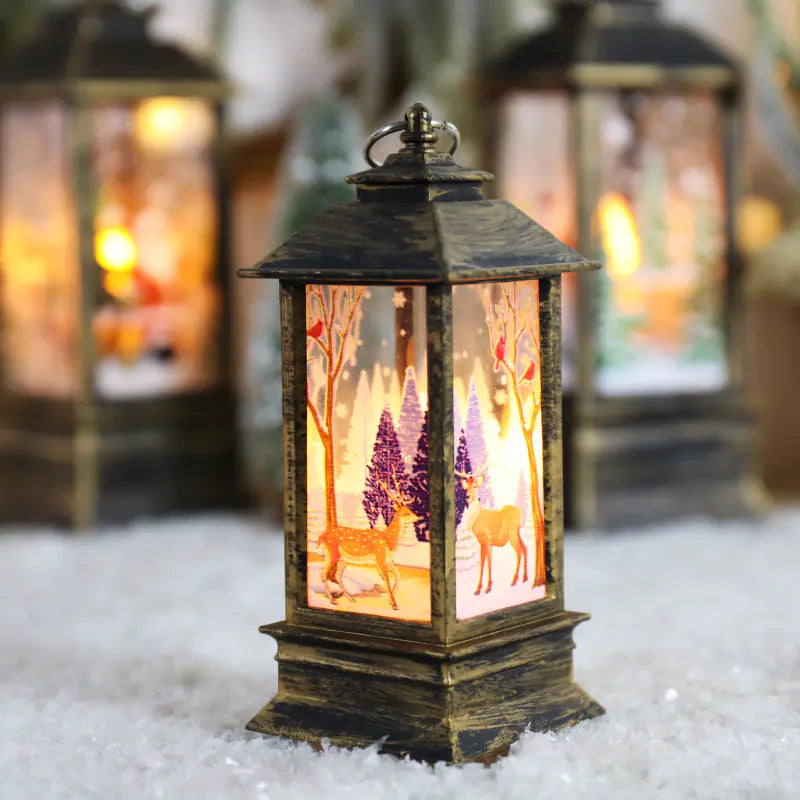 Classic Holiday Electric Candle Lantern